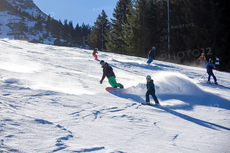 Oberjoch, Bavaria: Best skiing weather on Rose Monday ensures plenty of activity in the ski area