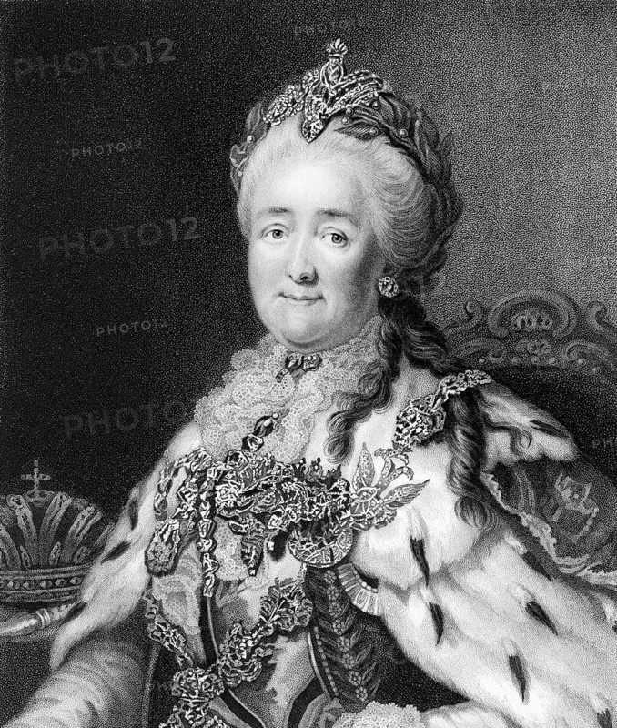 Catherine II or Catherine the Great, 1729 - 1796, Empress of Russia, Duchess of Holstein-Gottorp and Ruler of Jever