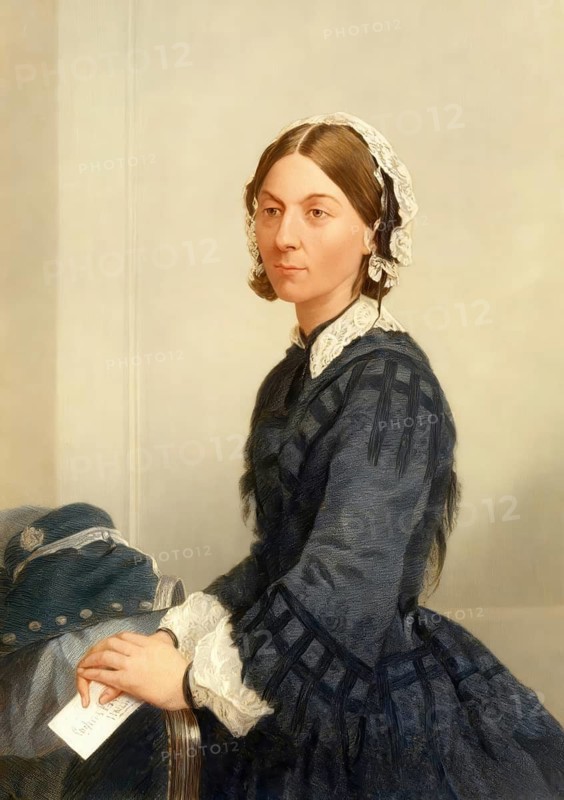 Florence Nightingale, 1820 - 1910, an English social reformer and the founder of modern nursing