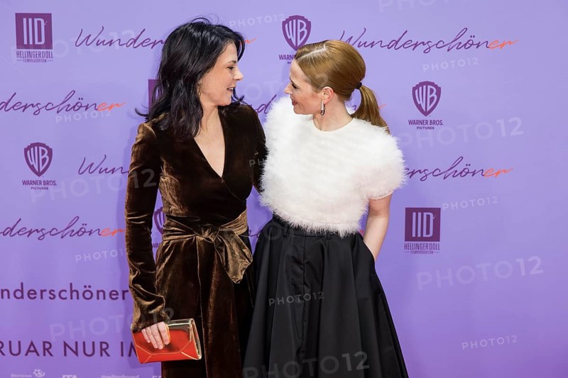 Annalena Bärbock (Bündnis 90/Die Grünen) and Karoline Herfurth (actress and director) at the premiere of the film Wunderschöner at Berlin's Zoo Palast on 4 February 2025