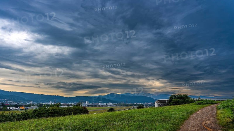 Morning sky, clouds, Freiburg, Black Forest, Germany