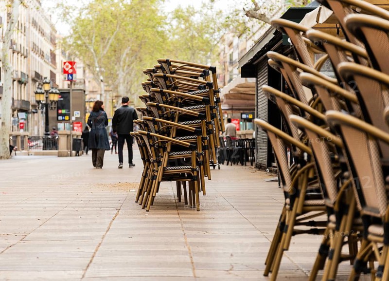Gastronomy on the Ramblas de in Barcelona, Spain
