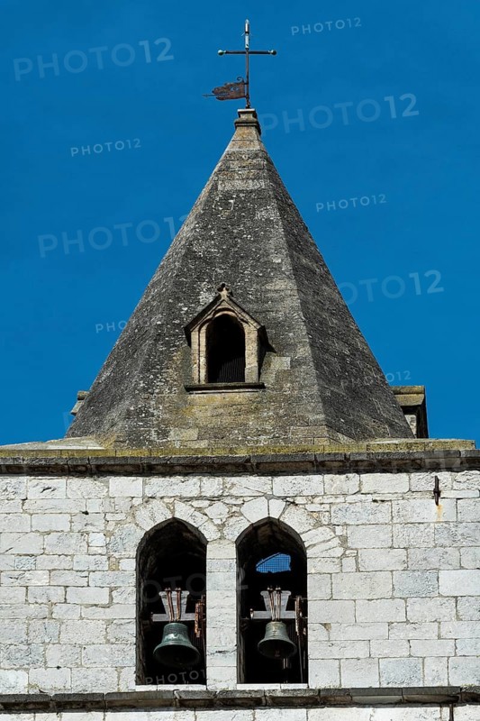 Sisteron. Bell tower of Notre-Dame-des Pommiers church. Alpes-de-Haute-Provence. Provence-Alpes-Côte d'Azur. France
