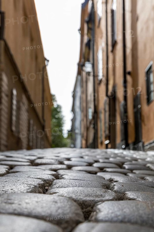 Old Town Lane in Old Town Gamla Stan, Stockholm, Sweden