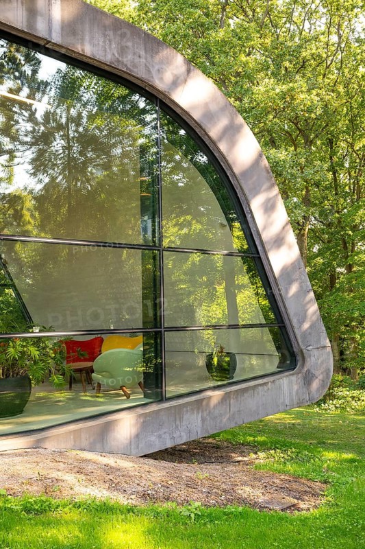 Extension by the Iraqi-British star architect Zaha Hadid, contemporary architecture, Ordrupgaard Art Museum, collection of Henny and Wilhelm Hansen, Ordrup, Charlottenlund, near Copenhagen, Denmark