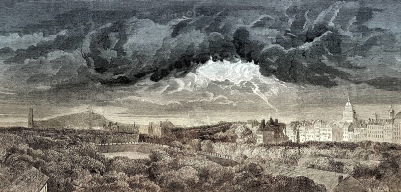 Thunderstorm over Paris, France, 1957