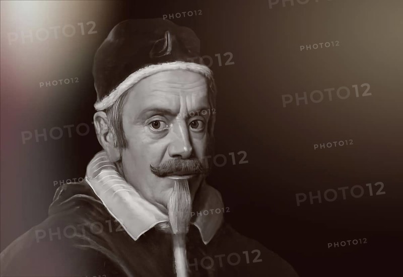 Pope Alexander VII, Alessandro VII, Alexandre VII, Alejandro VII, born Fabio Chigi, 1599 – 1667, ruler of the Papal States from 1655 until his death in 1667, digitally edited after a painting by Giovanni Battista Gaulli