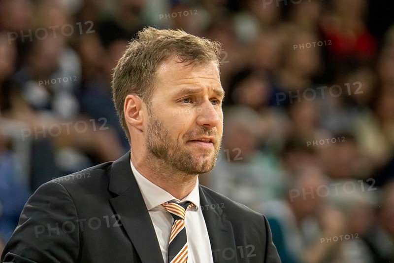 Heidelberg, 04.05.2024: Anton Gavel, coach of Ratiopharm Ulm, at his team's away game at Academics Heidelberg (easy Credit BBL, German Basketball League)