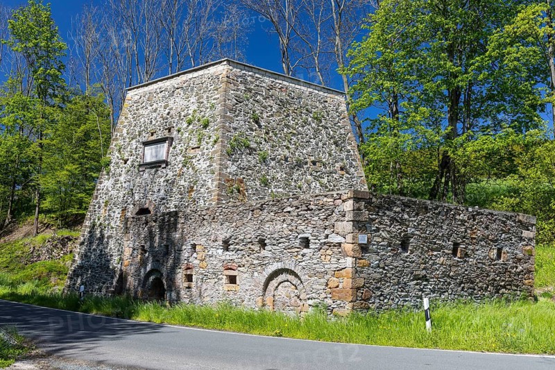 Winterleite lime kiln technical monument, Maxen, Müglitztal, Saxony, Germany