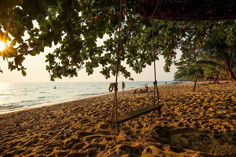 White Sand Beach, sunset, Ko Chang, Koh Chang, Mu Ko Chang National Park, Trat, Thailand