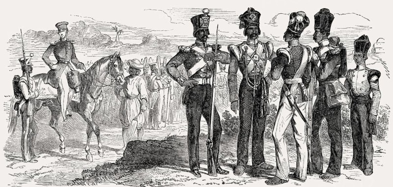 Military types of the Indian army, 19th century