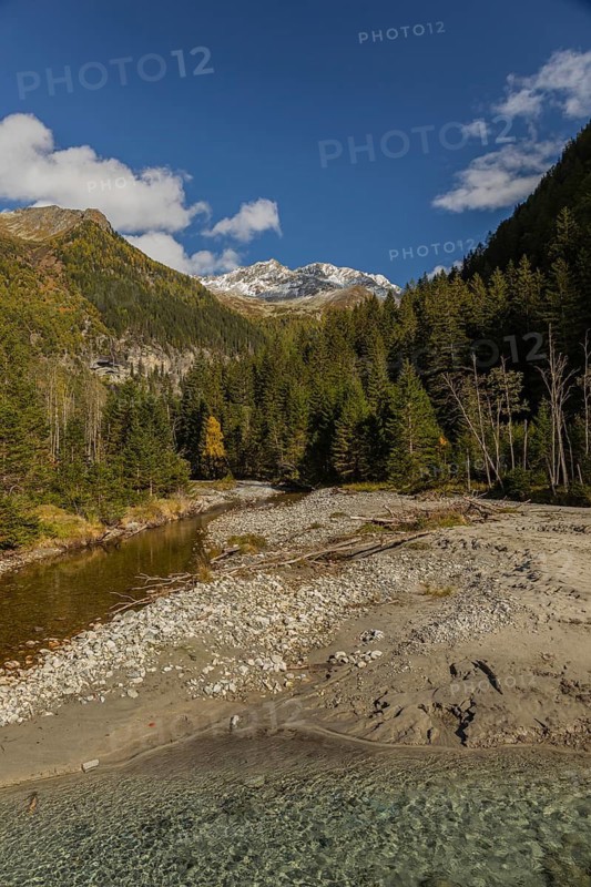 View along the Seebach valley, Mallnitz, Carinthia, Austria