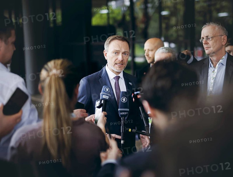 Christian Lindner (FDP), Federal Minister of Finance, photographed during a press statement after a meeting of the G20, G7 finance ministers and central bank governors, in Sao Paulo, 28 February 2024. Photographed on behalf of the Federal Ministry of Finance (BMF)
