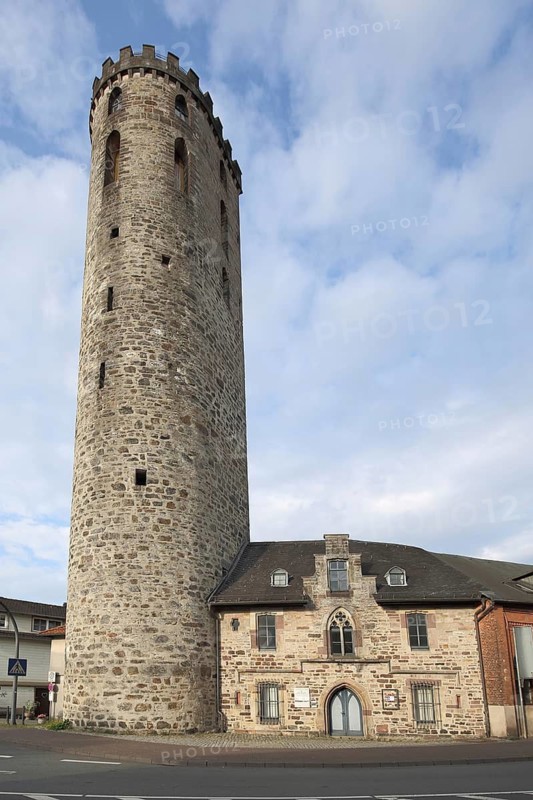 Historic hail tower, former city fortifications, Hann. Münden, Hannoversch Münden, Lower Saxony, Germany