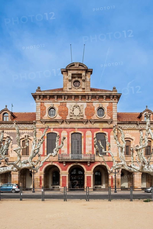 Parliament building of the Catalonian government in Barcelona, Spain