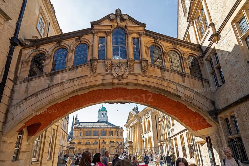 Hertford Bridge, Bridge of Sighs, Sheldonian theatre, Oxford, England, Great Britain