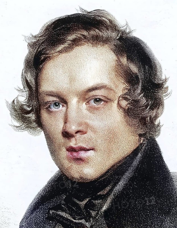 Robert Alexander Schumann (born 8 June 1810 in Zwickau, died 29 July 1856 in Endenich, Rhine Province) was a German composer, music critic and conductor, Historic, digitally restored reproduction from a 19th century original, Record date not stated