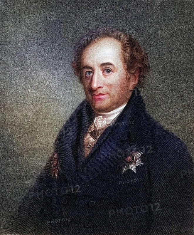 Johann Wolfgang von Goethe 1749-1832, German writer. From the book Gallery of Portraits, published in 1833, Historic, digitally restored reproduction from a 19th century original, Record date not stated