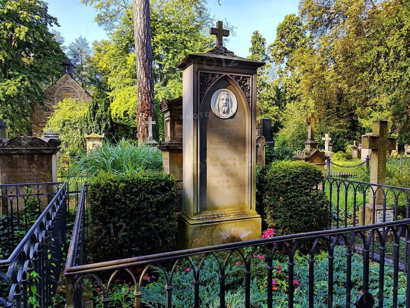 Tomb of Melchior and Sulpiz Boisserée in front of St George's Chapel, Old Cemetery, Bonn, North Rhine-Westphalia, Germany