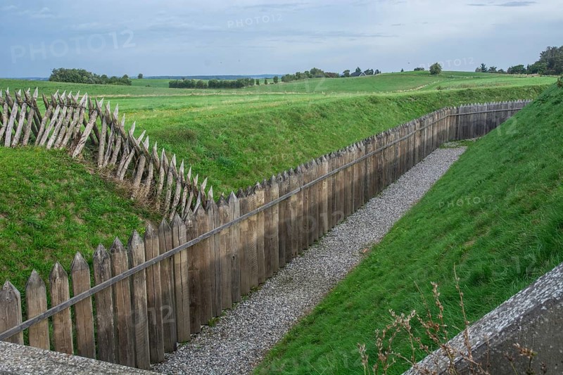 Dybbøl Banker entrenchment, memory from the war with Germany 1864, Dybbol, Sonderborg, Als, South Jutland, Jutland, Denmark, Scandinavia