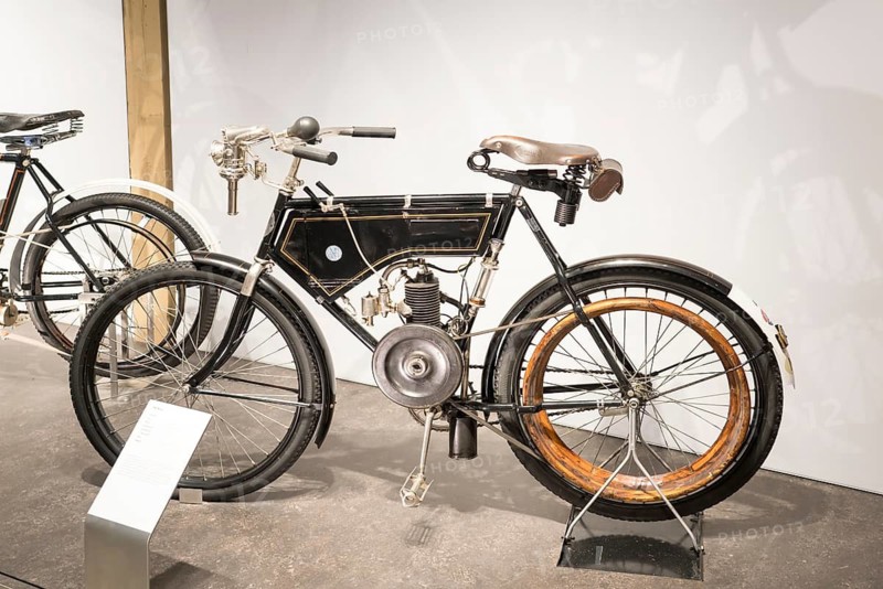 FN motorbike, Fabrique Nationale de Herstal, PS.SPEICHER Museum, Einbeck, Lower Saxony, Germany