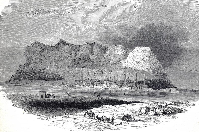 Antioch in Syria, 1890, today Antakya in Turkey, was one of the most important cities of ancient Christianity and a patriarchate, illustration, reproduction from a model from the 19th century. Authentic, file restored for optimal use, exact date of submission unknown, historical