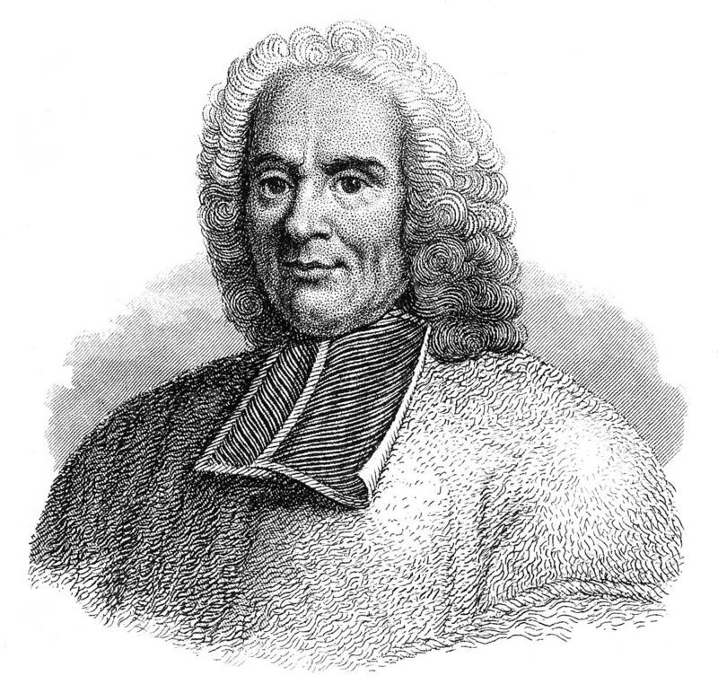 Portrait of Charles Rollin, 1661 - 1741, a French historian and educator, Portrait von Charles Rollin, 1661 - 1741, ein französischer Historiker