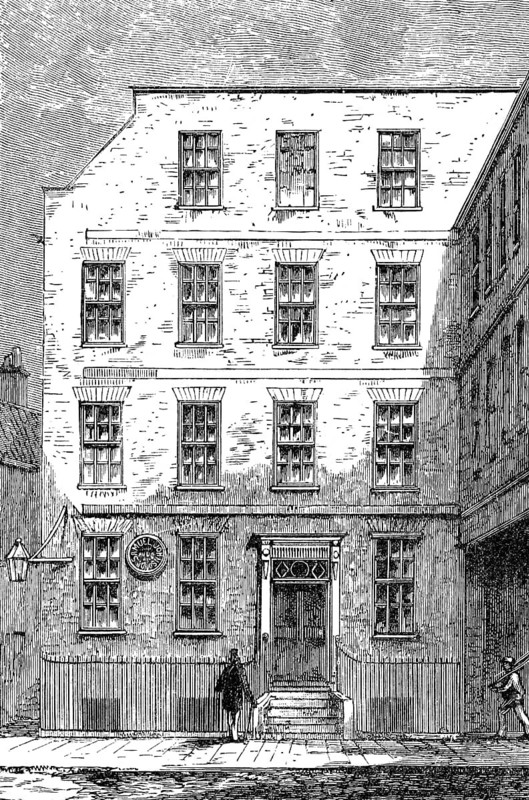 Samuel Johnson's house in Bolt-Court, London, UK