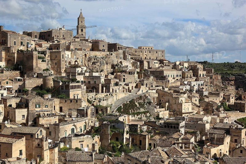 Old town, Sassi, Sassi di Matera cave settlements, UNESCO World Heritage Site, Matera, Basilicata, Italy