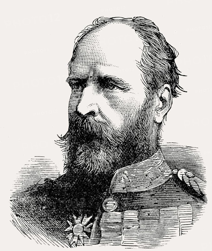 Lieutenant General Sir Edward Bruce Hamley, 1824 – 1893, a British general and politician, From British Battles on Land and Sea, by James Grant