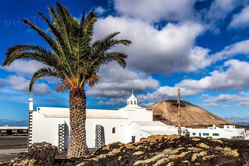 Church Ermita de los Dolores in Mancha Blanca, Lanzarote, Canary Islands, Spain