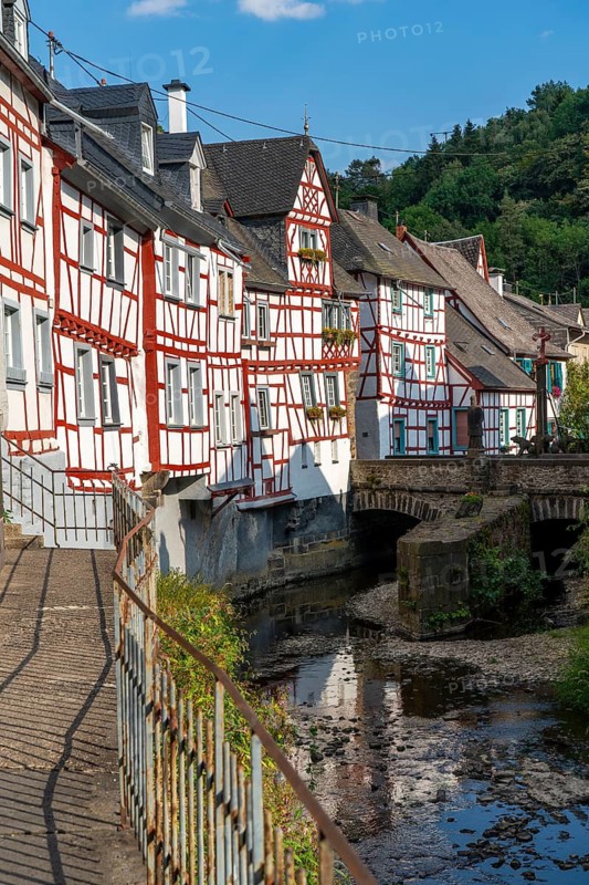 Monreal, idyllic half-timbered village in the Elz valley, in the district of Mayen-Koblenz in Rhineland-Palatinate, Germany