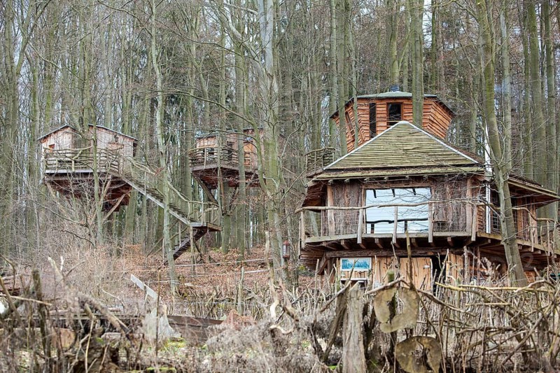 Treehouse hotel, Berlepsch, Witzenhausen, Hesse, Germany