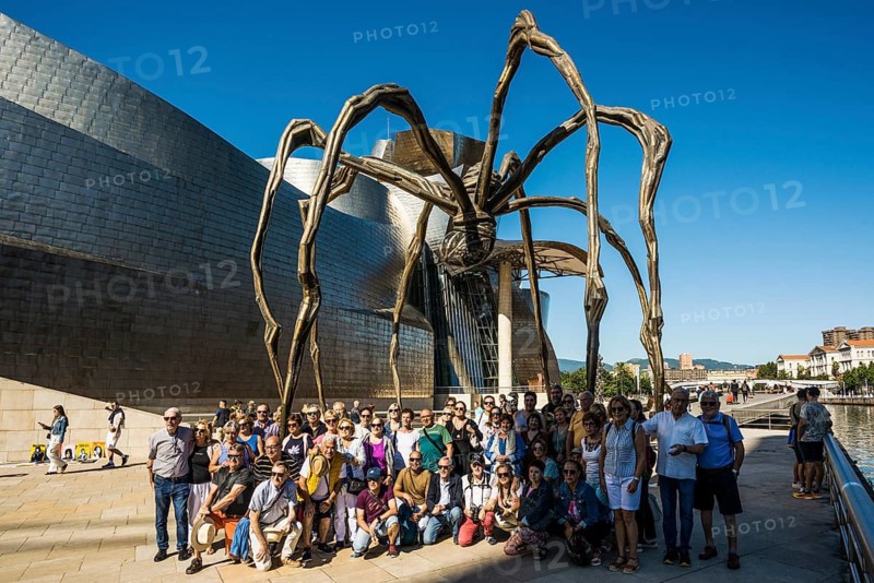 Guggenheim Museum Bilbao, Architect Frank O. Gehry, Sculpture Maman by Louise Bourgeois, Bilbao, Basque Country, Spain