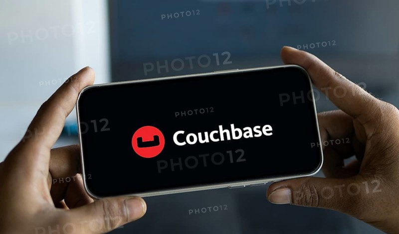 Couchbase Server logo is displayed on smartphone