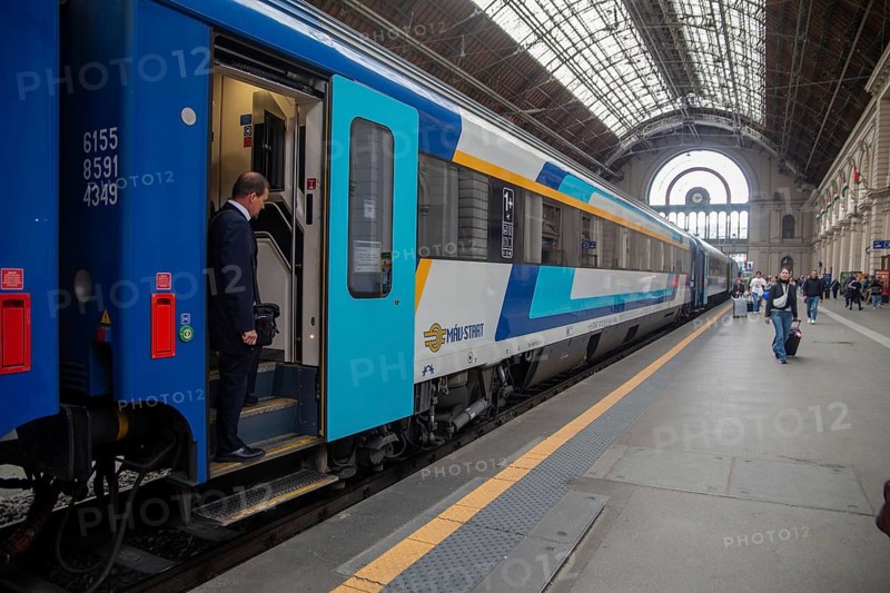 Interior view of Budapest-Keleti railway station