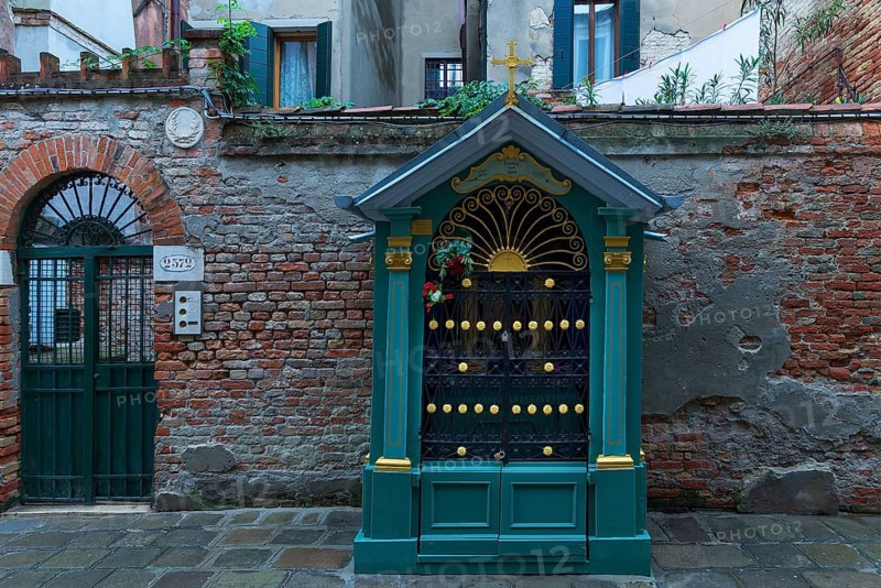 Memorial of deceased people, Castello district, Venice, Veneto, Italy