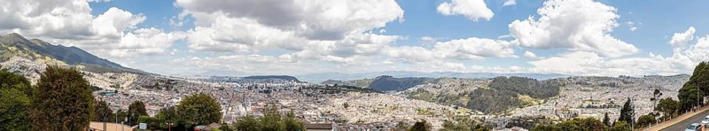 Panorama from El Panecillo, Quito, Ecuador