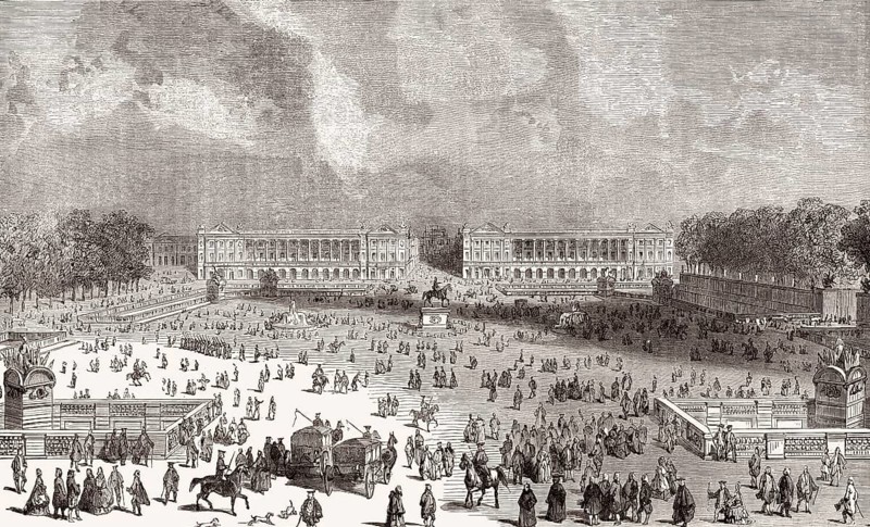 The Place de la Concorde, Place Louis XV, 1765, Paris, France