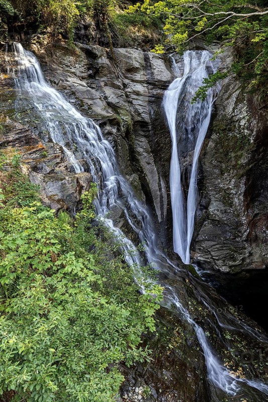 Waterfall near Sonogno, Verzasca Valley, Valle Verzasca, Canton Ticino, Switzerland