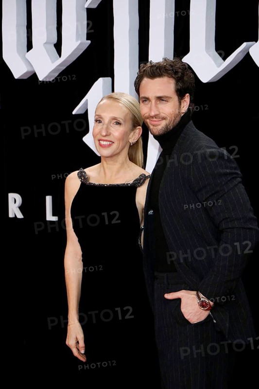 Aaron Taylor-Johnson and his woman Sam Taylor-Johnson at the premiere of Nosferatu at the Zoo Palast in Berlin on 02.12.2024