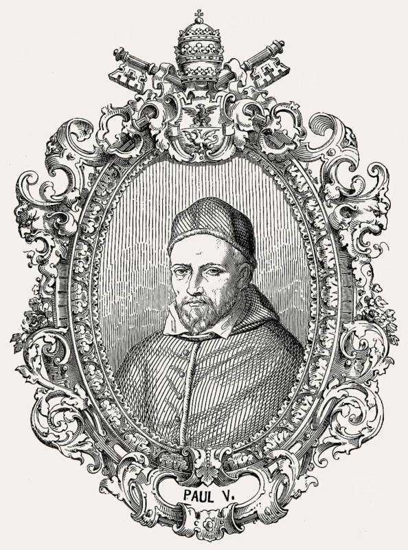 Pope Paul V, 17 September 1550 – 28 January 1621, was Pope from 16 May 1605 to his death