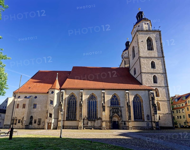 The town church of St. Marien in Wittenberg is a UNESCO World Heritage Site. Luther city Wittenberg, Saxony-Anhalt, Germany