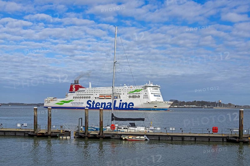 Stena Line ferry departs, Harwich, England, Great Britain