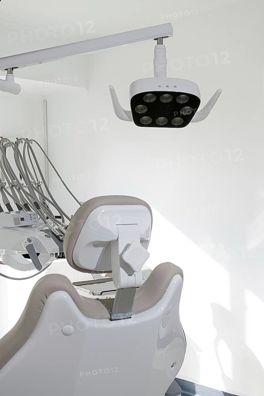 Shadowless dental lamp, dental clinic, no people