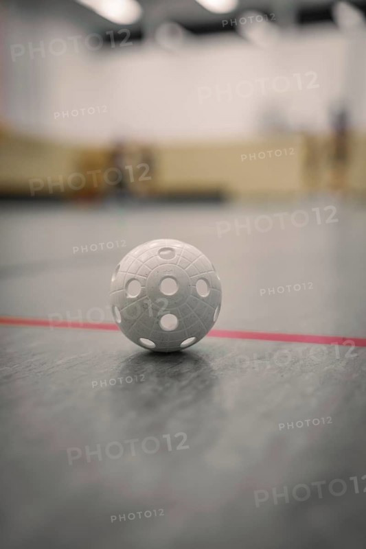 Floorball on a sports hall area, shot with a clear focus, foolball, Calw, Germany