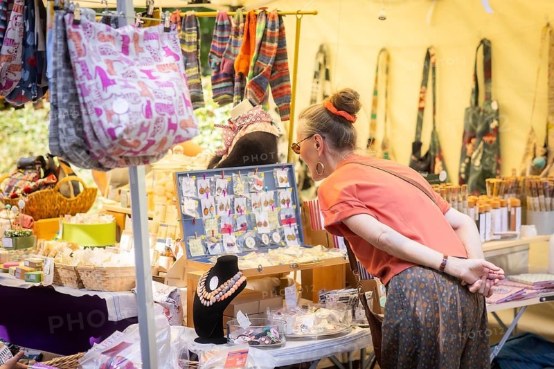32nd Elbhangfest arts and crafts market Loschwitz, Dresden, Saxony, Germany