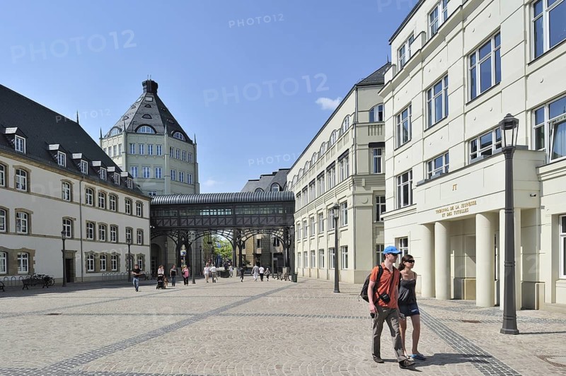 The cité judiciaire, Judiciary City on the Saint-Esprit plateau at Luxembourg, Grand Duchy of Luxembourg