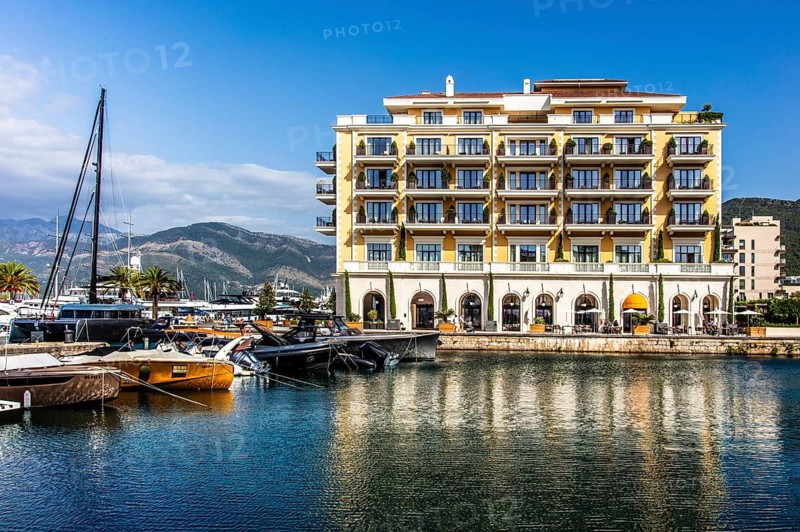 Luxury yacht marina, Porto Montenegro, Bay of Kotor, Montenegro, Tivat, Montenegro