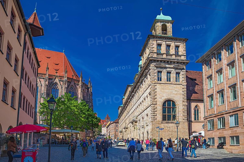 Town Hall Square, Rathausplatz in Nuremberg, Germany